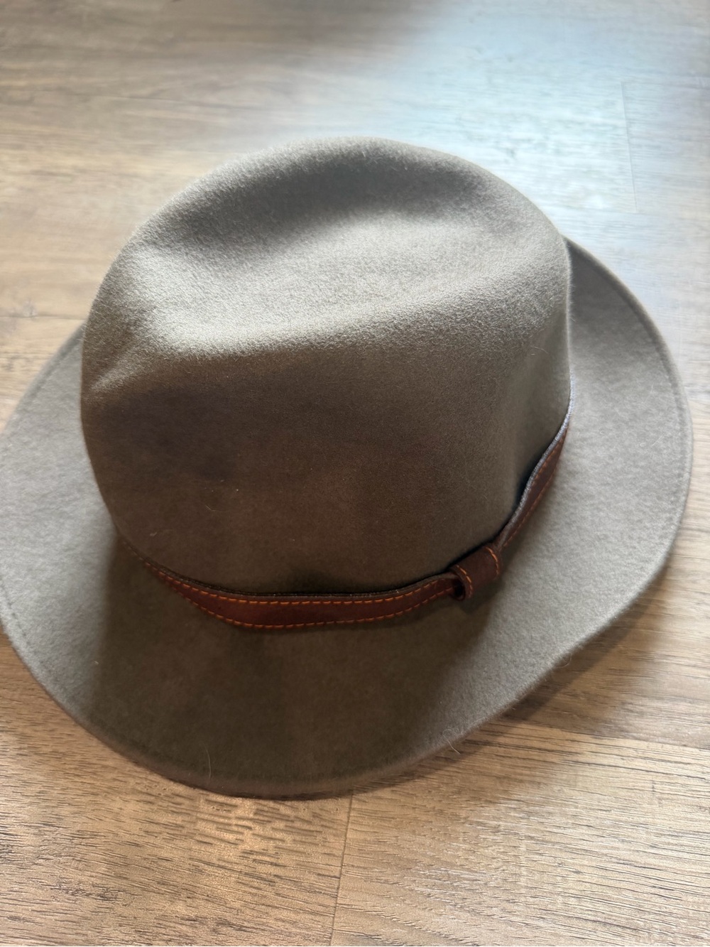 Brooks Brothers Brown Water Repellent Fur Felt Borsalino Fedora Hat